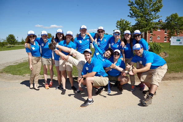 Event photography at Tim Hortons golf tournament THCF group photo